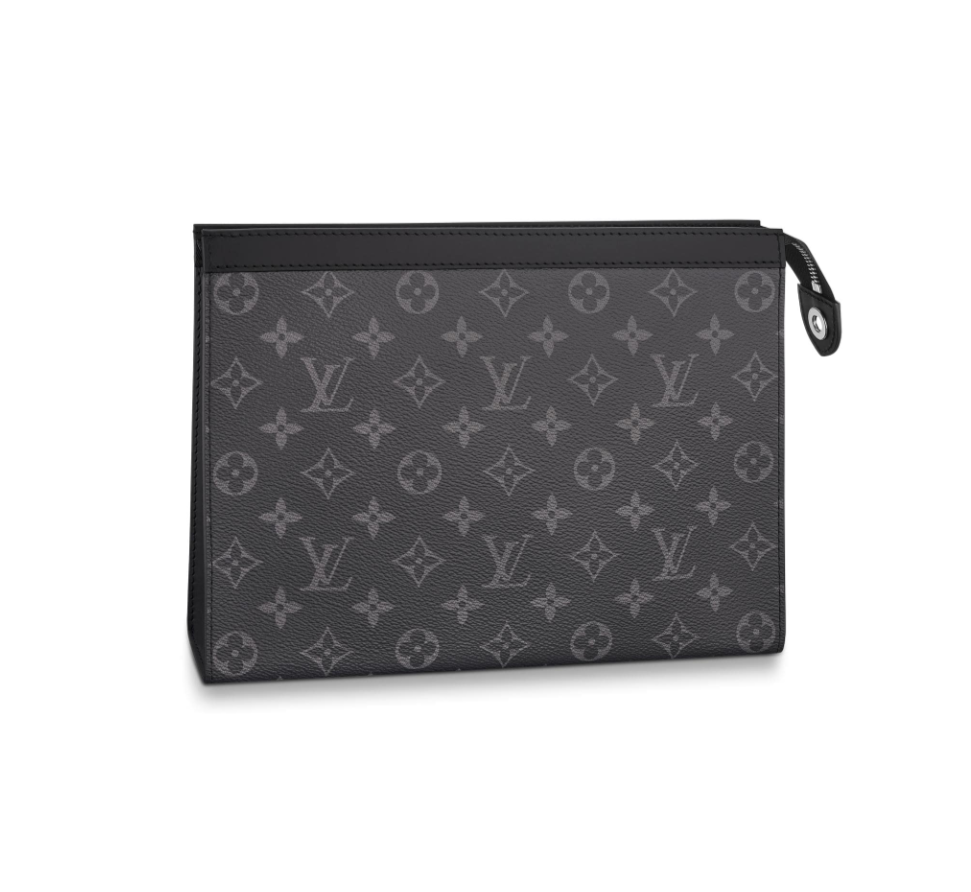 LV ルイヴィトンブラックオールドフラワーブラックチェッカーボードメンズハンドバッグ