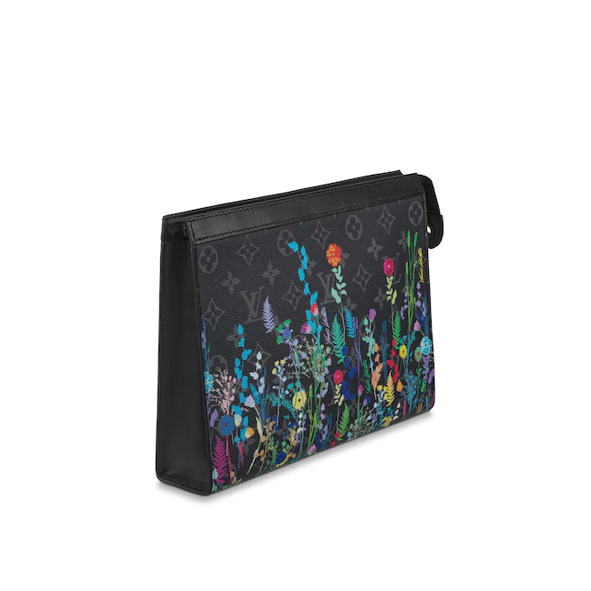 Pochette Voyage MMクラッチモノグラムエクリプスキャンバスクラッチ