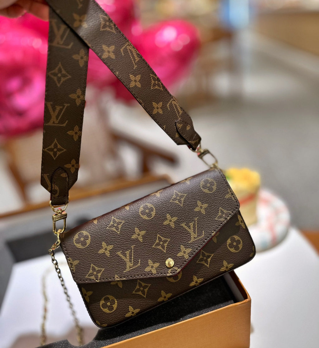 LV 新作切り紙スリーピースチェーンバッグ
