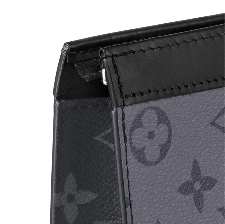 LV ルイヴィトンブラックオールドフラワーブラックチェッカーボードメンズハンドバッグ
