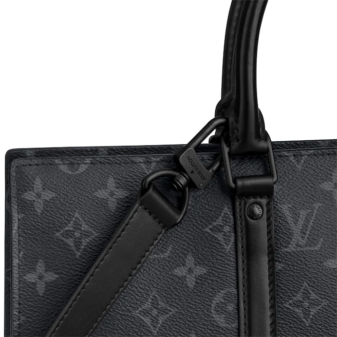 LV初期エンボス加工Sac Plat HorizontalZippéキャンバストートバッグ