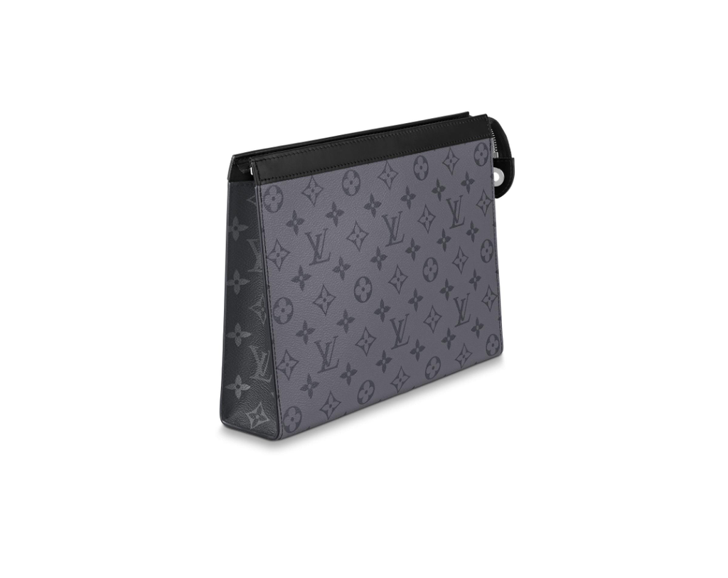 LV ルイヴィトンブラックオールドフラワーブラックチェッカーボードメンズハンドバッグ