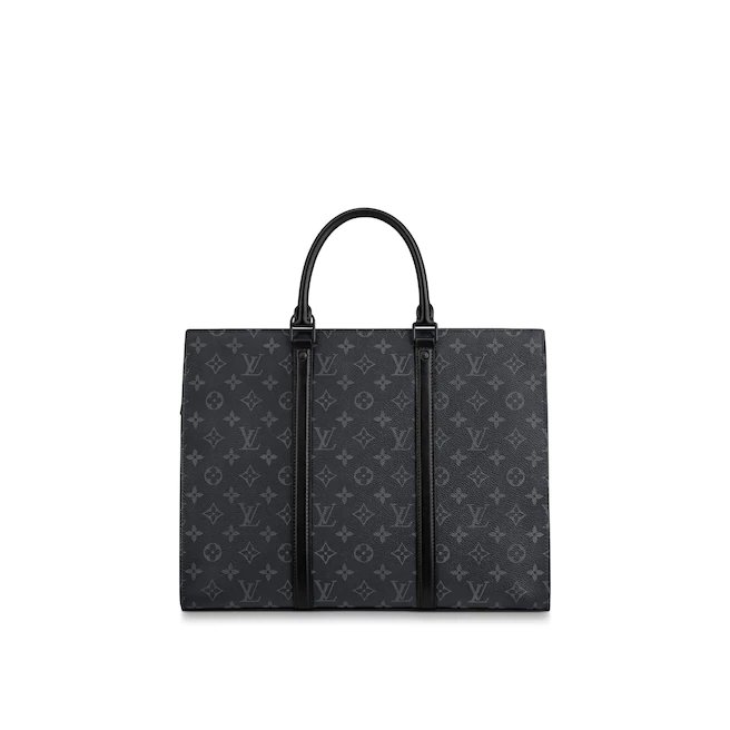 LV初期エンボス加工Sac Plat HorizontalZippéキャンバストートバッグ