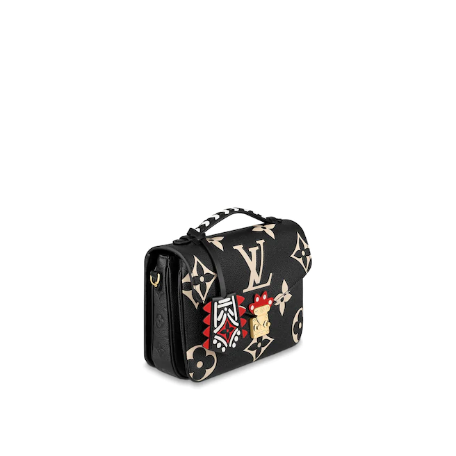 LV CRAFTY POCHETTEメティス型押しレザーハンドバッグ