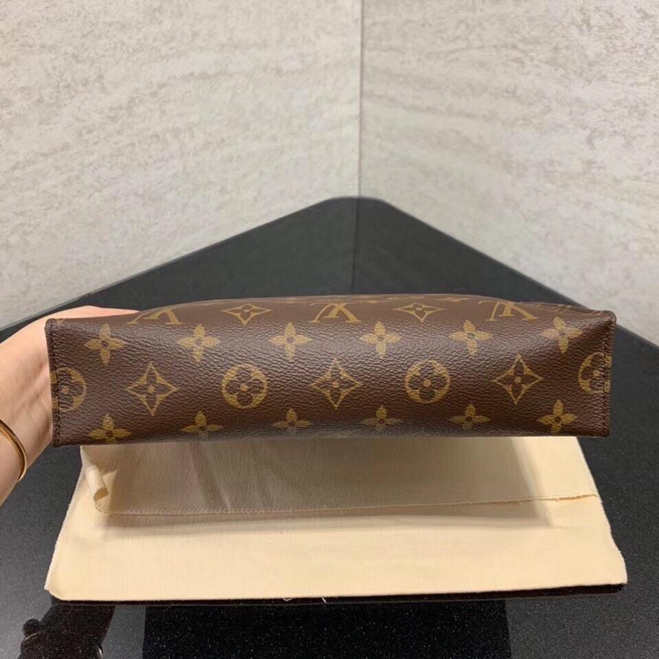 LV（ルイヴィトン） クラシックスタイル爆発スタイルウォッシュバッグ、ハンドバッグ15/19/26老眼男性と女性の同じスタイル