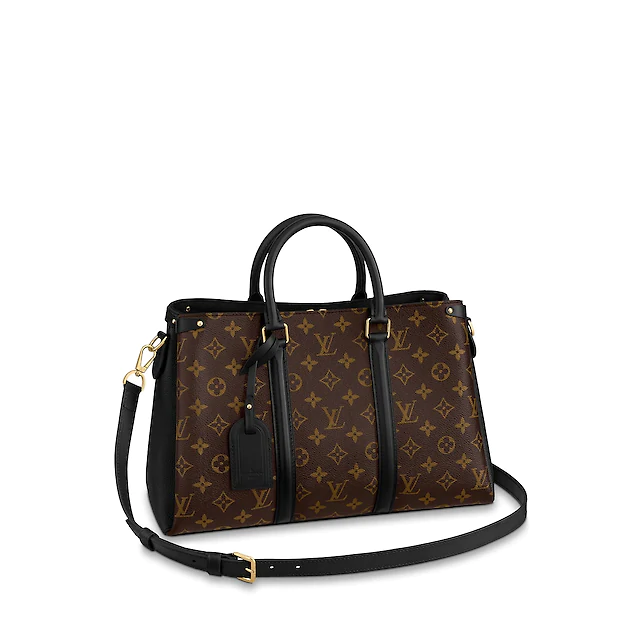 LV  Soufflot MMソフトモノグラムキャンバスハンドバッグ