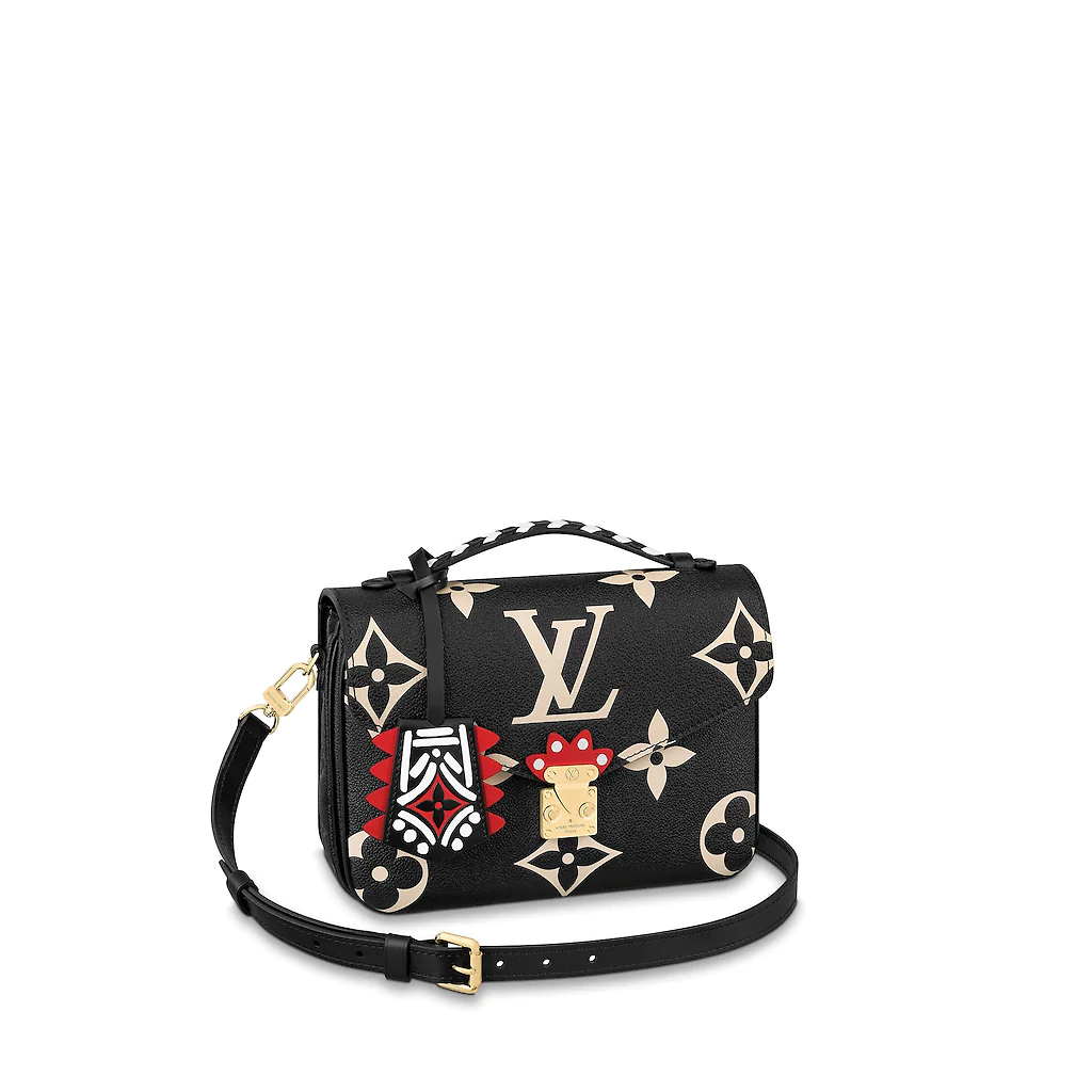LV CRAFTY POCHETTEメティス型押しレザーハンドバッグ