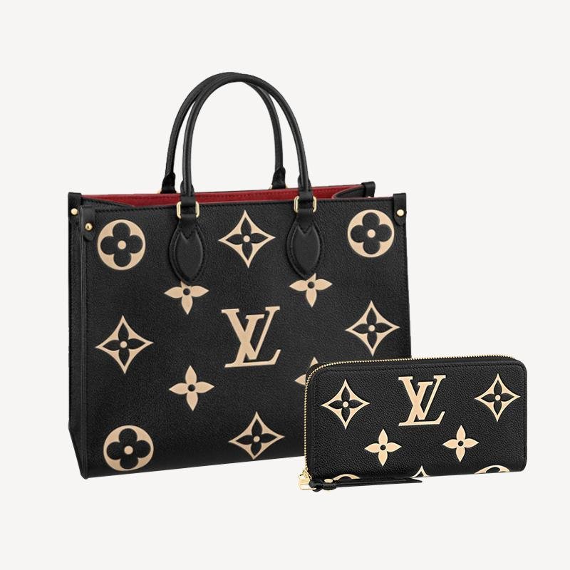 L V オンザゴー MM&長財布 2点セット お得 Ref:M45495+M80481